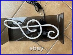 Vintage Music Note 15 Sign TRANSCO Transformer! Treble Clef REAL GLASS NEON