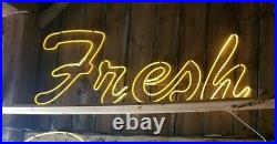 Vintage NEON Fresh Sign Over 7 feetlong
