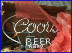 Vintage NEW OLD STOCK, RARE! 1960's early 70's NEON COORS LIGHT BEER SIGN