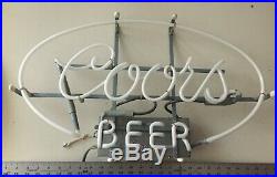 Vintage NEW OLD STOCK, RARE! 1960's early 70's NEON COORS LIGHT BEER SIGN