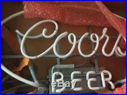 Vintage NEW OLD STOCK, RARE! Early 70's NEON COORS LIGHT BEER SIGN