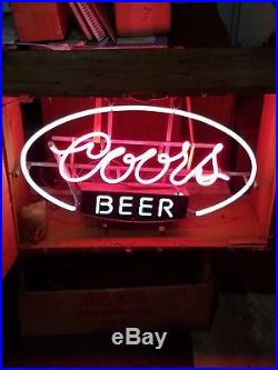 Vintage NOS 1981 Coors BEER neon sign New Old Stock never displayed or used