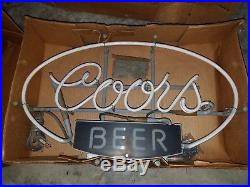 Vintage NOS 1981 Coors BEER neon sign New Old Stock never displayed or used