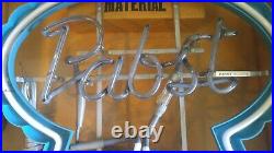 Vintage NOS Pabst Blue Ribbon Beer Neon Window Sign 1983 New In Box Rare