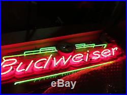 Vintage N. O. S. 58 Budweiser Classic Beer Neon Sign Bud Anheuser Busch MINT