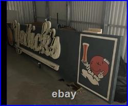 Vintage Nedicks Orange Drink Large Neon Sign 17 Feet 7 Inches Long