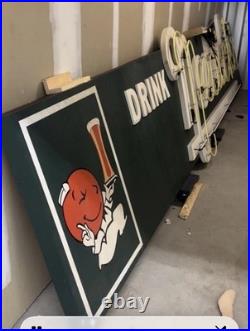 Vintage Nedicks Orange Drink Large Neon Sign 17 Feet 7 Inches Long