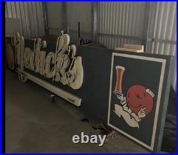 Vintage Nedicks Orange Drink Large Neon Sign 17 Feet 7 Inches Long