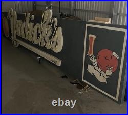 Vintage Nedicks Orange Drink Large Neon Sign 17 Feet 7 Inches Long