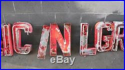 Vintage Neon 11 Letters 1950's Gas Station Store From New Mexico 20.5 Tall