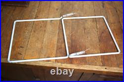 Vintage Neon Ad Clock Telechron advertising sign NOS Turquoise neon tube part