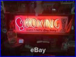 Vintage Neon Boxing Sign Chicago