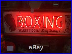 Vintage Neon Boxing Sign Chicago