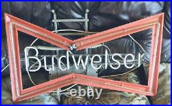 Vintage Neon Budweiser Sign Advertising Collectible