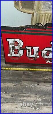 Vintage Neon Budweiser Sign, For Parts Or Repair, Large 5 Foot, Estate Find