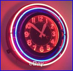 Vintage Neon Clock 26 Sign Great Display