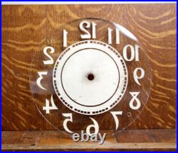 Vintage Neon Clock Sign Glass Face Original paint Antique Parts