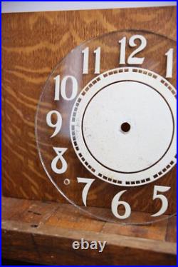 Vintage Neon Clock Sign Glass Face Original paint Antique Parts