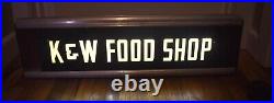 Vintage Neon K&W Food Shop Advertising Art Deco Lighted SIGN WORKS