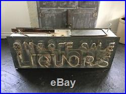 Vintage Neon Liquor Sign