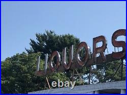 Vintage Neon Liquors Sign late 1960s