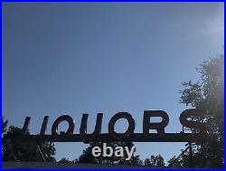 Vintage Neon Liquors Sign late 1960s