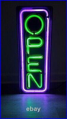 Vintage Neon OPEN Sign For businesses. Electric. Thank You Come Again