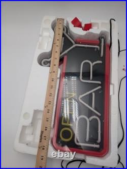 Vintage Neon Open Bar Sign Light Model LNL-001B Cocktail Martini