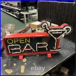 Vintage Neon Open Bar Sign Model LNL-001B