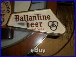 Vintage Neon Products Ballantine Beer Ships Wheel Lighted Beer Sign 21