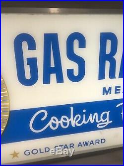 Vintage Neon Products Corp. Motion Lighted Gas Range Gold Star Motion Award Sign
