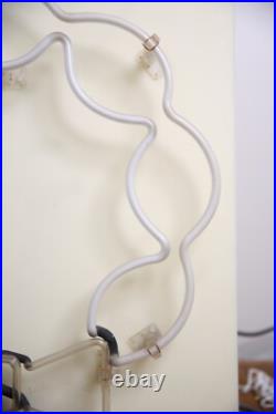 Vintage Neon Sign Christmas Wreath Original Hanging Store Display Decoration