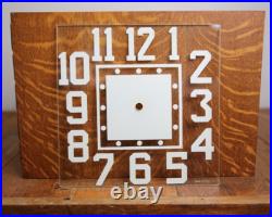 Vintage Neon Sign Clock Glass Face Art Deco Original paint Antique Parts