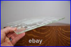 Vintage Neon Sign Clock Glass Face Art Deco Original paint Antique Parts