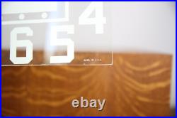 Vintage Neon Sign Clock Glass Face Art Deco Original paint Antique Parts