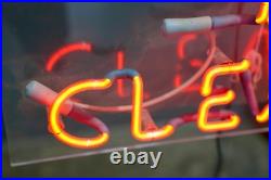 Vintage Neon Sign Dry Cleaning Clothing Cleaners Tailor lighted store display