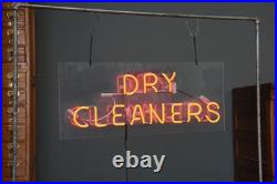 Vintage Neon Sign Dry Cleaning Clothing Cleaners Tailor lighted store display