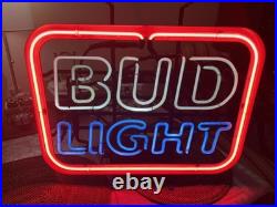 Vintage Neon Sign High Voltage Industrial Warning Light 20x17.5 USA 1980-s Vintage Neon Sign High Voltage Industrial Warning Light 20x17.5 USA 1980-s