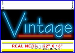 Vintage Neon Sign Jantec 32 x 13 Thrift Furniture Clothes Jewelry Vintage Neon Sign Jantec 32 x 13 Thrift Furniture Clothes Jewelry