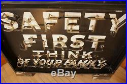 Vintage Neon Sign Rath Packing Co. Waterloo IA Safety First Think of Your Family