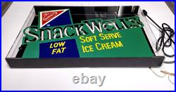 Vintage Neon Tech Nabisco SnackWells Ice Cream Neon Sign Power On 24X16 Inches