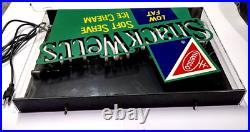 Vintage Neon Tech Nabisco SnackWells Ice Cream Neon Sign Power On 24X16 Inches