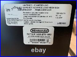 Vintage Nintendo Game Boy Advance Neon Sign Video Games Original