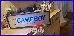 Vintage Nintendo Gameboy Lighted Dealer Display Sign 90s Great Condition
