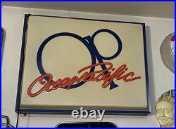 Vintage Ocean Pacific Light Up Sign! Neon Sign
