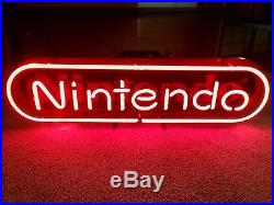 Vintage Official Nintendo Neon Light Store Sign NES SNES N64 WII SWITCH