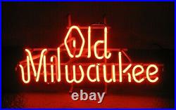 Vintage Old Milwaukee Neon Beer Bar Sign