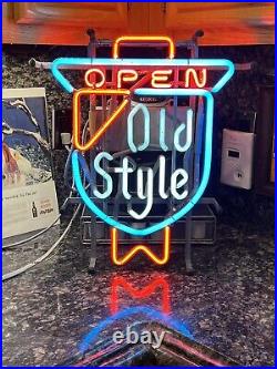 Vintage Old Style Beer Neon Sign