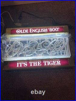 Vintage Olde English 800 Classic Neon Beer Sign Nob Free Shipping
