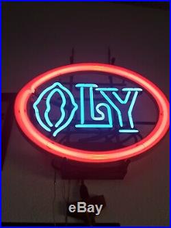 Vintage Olympia Beer Neon Lighted Sign Oly Washington